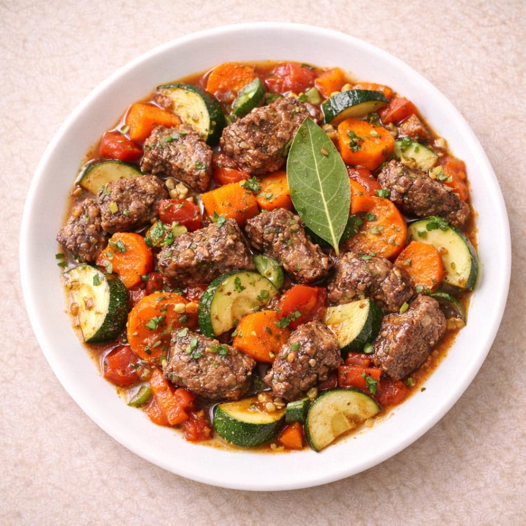Balanced Beef Stew Plate