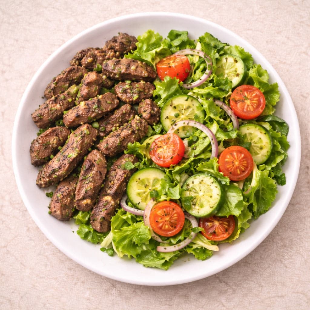 Low-Carb Beef & Greens Bowl